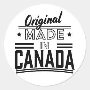 Adesivo Redondo Logotipo original Feito no Canadá