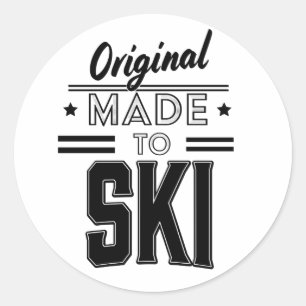 Adesivo Redondo logotipo original Made to Ski