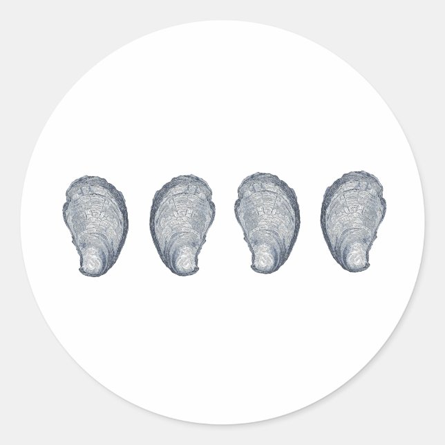 Adesivo Redondo Logotipo Ostras (Frente)