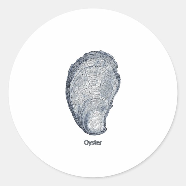 Adesivo Redondo Logotipo Oyster Shell (Frente)