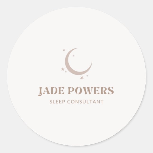 Adesivo Redondo Logotipo personalizado (Frente)