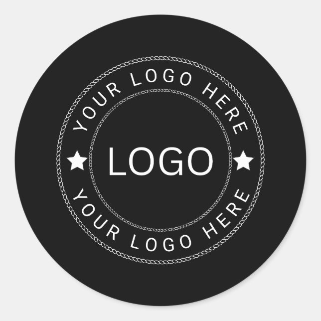 Adesivo Redondo Logotipo Personalizado (Frente)