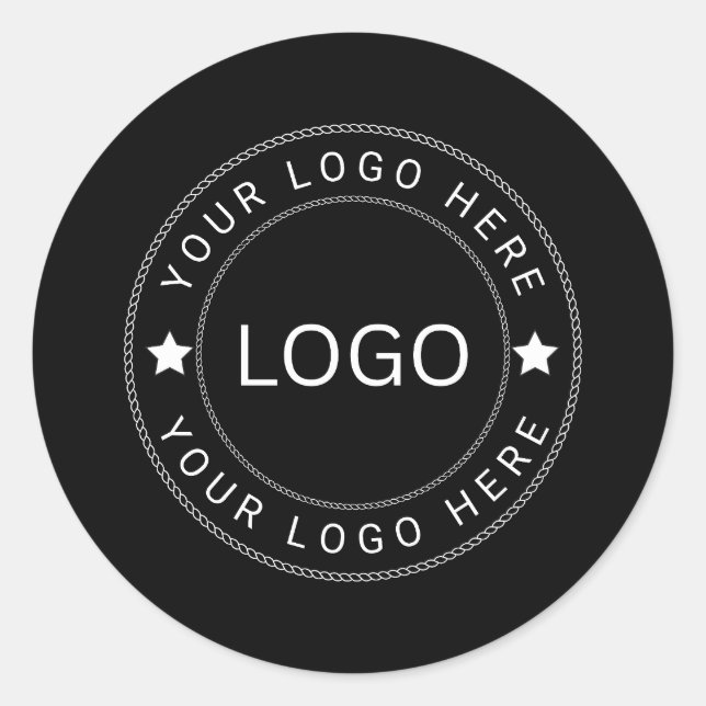 Adesivo Redondo Logotipo Personalizado (Frente)
