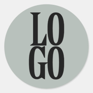 Adesivo Redondo Logotipo personalizado da empresa ou da empresa em