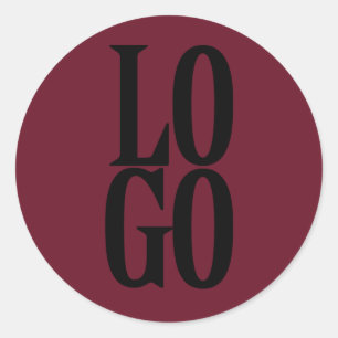 Adesivo Redondo Logotipo personalizado da empresa ou da empresa no