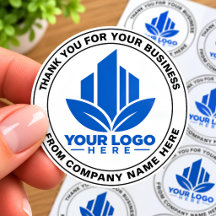 Logotipo Personalizado de Agradecimento para Negóc