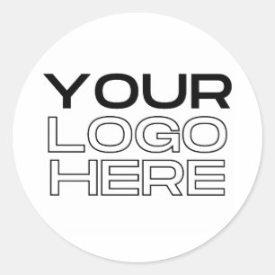 Adesivo Redondo Logotipo Personalizado de Empresa