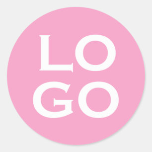 Adesivo Redondo Logotipo Personalizado de Empresa ou Negócio em Ro