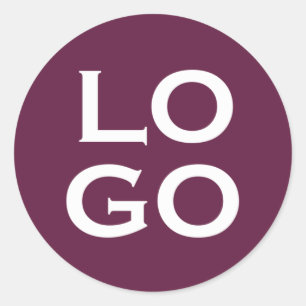 Adesivo Redondo Logotipo Personalizado de Empresa ou Negócio em Ro
