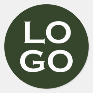 Adesivo Redondo Logotipo Personalizado de Empresa ou Negócio em Ve
