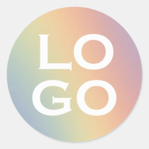 Adesivo Redondo Logotipo Personalizado de Empresa ou Negócio no Ar