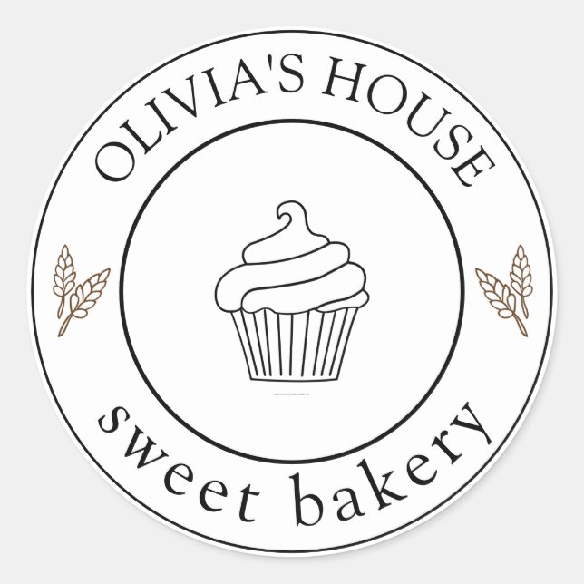 Adesivo Redondo Logotipo Personalizado de Logotipo Personalizado G (Frente)