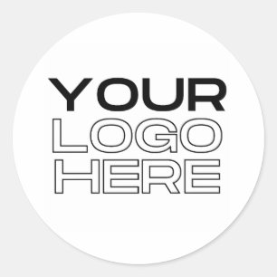 Adesivo Redondo Logotipo Personalizado de Negócios
