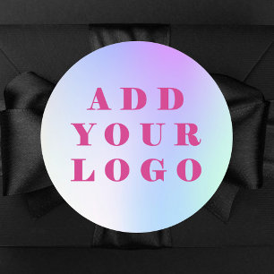 Adesivo Redondo logotipo personalizado de negócios