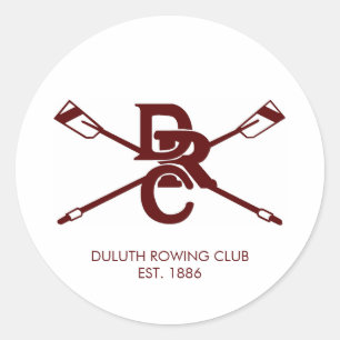 Adesivo Redondo Logotipo Personalizado do Clube de Remo