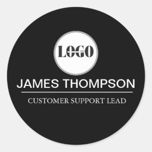 Adesivo Redondo Logotipo personalizado engrenagem para sua equipe 