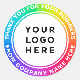 Adesivo Redondo Logotipo personalizado Logotipo profissional de we