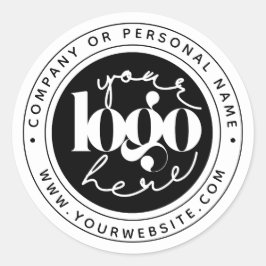 Adesivo Redondo Logotipo personalizado profissional minimalista