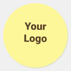 Adesivo Redondo Logotipo personalizado simples e elegante aqui cl 