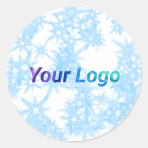 Adesivo Redondo Logotipo personalizado simples e elegante aqui na
