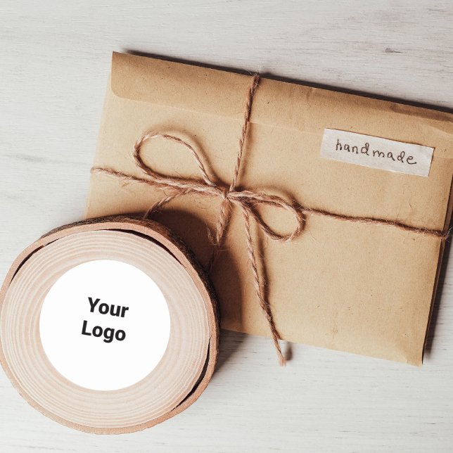 Adesivo Redondo Logotipo personalizado simples e elegante aqui na  (Criador carregado)