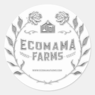 Adesivo Redondo Logotipo personalizado Tester Cinza branco