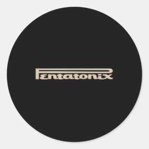 Adesivo Redondo Logotipo Ptx Black