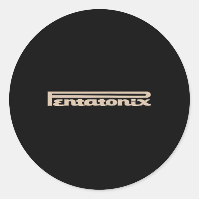 Adesivo Redondo Logotipo Ptx Black (Frente)