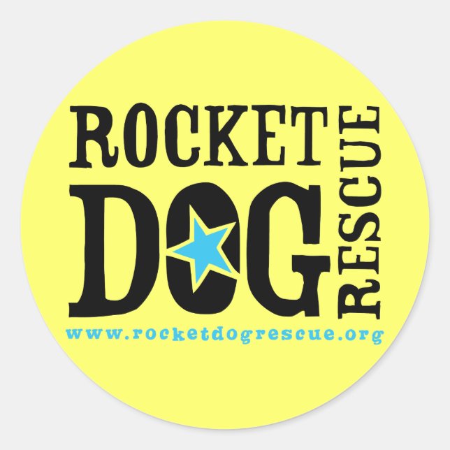 Adesivo Redondo Logotipo RDR (preto/azul) (Frente)