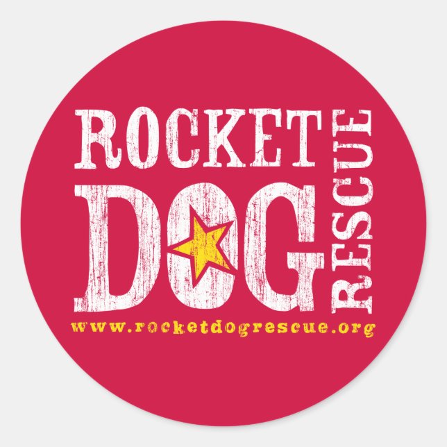 Adesivo Redondo Logotipo RDR (wht/goldenrod) (Frente)