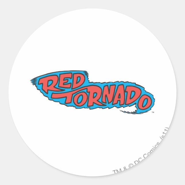 Adesivo Redondo Logotipo Red Tornado (Frente)