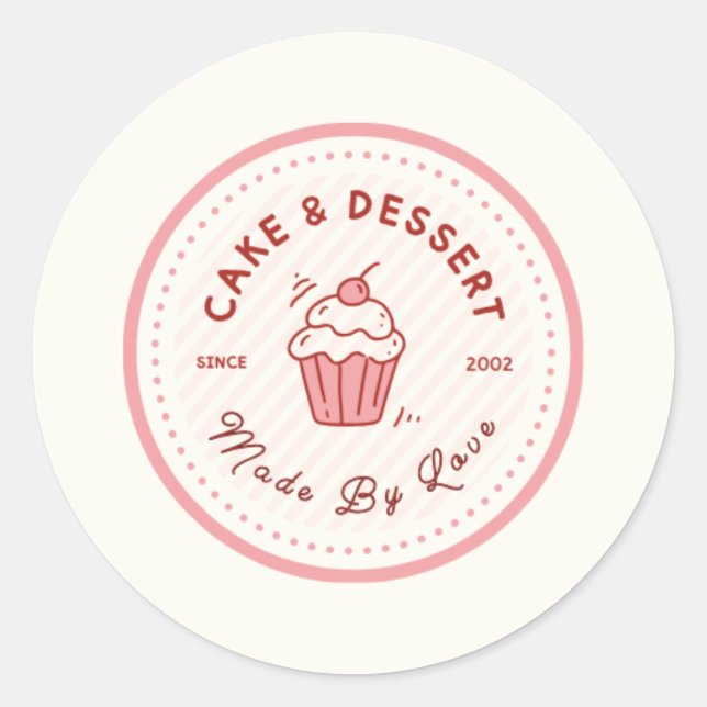 Adesivo Redondo Logotipo redondo (Frente)