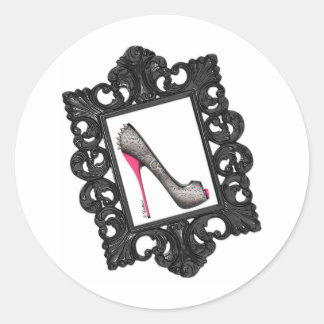Adesivo Redondo Logotipo Reptile Stiletto enquadrado