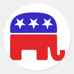 Adesivo Redondo Logotipo republicano