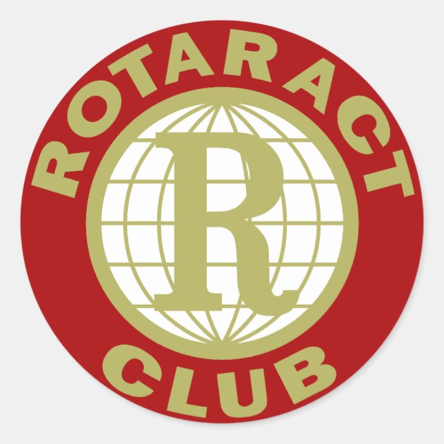 Adesivo Redondo Logotipo Rotaract (Frente)