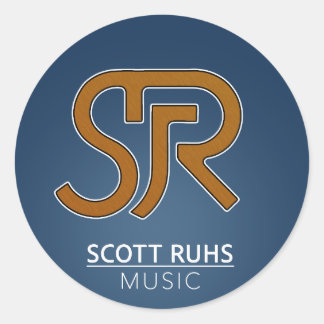 Adesivo Redondo Logotipo Scott Ruhs