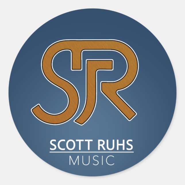 Adesivo Redondo Logotipo Scott Ruhs (Frente)