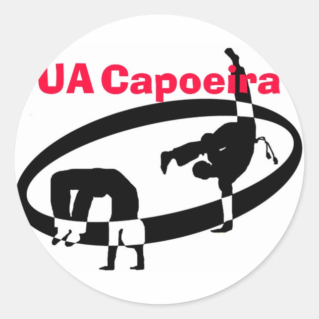 Adesivo Redondo logotipo sem texto, UA, Capoeira (Frente)