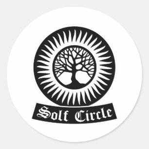 Adesivo Redondo logotipo solf círculo ww2