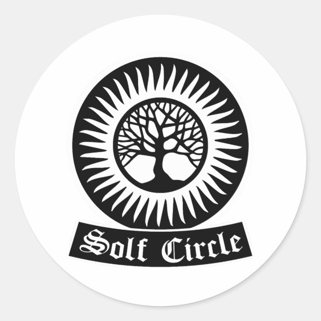Adesivo Redondo logotipo solf círculo ww2 (Frente)