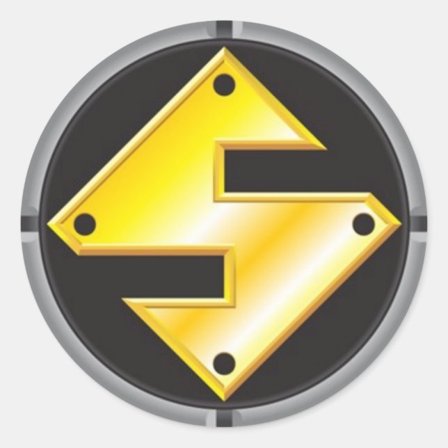 Adesivo Redondo Logotipo SteelMan (Frente)