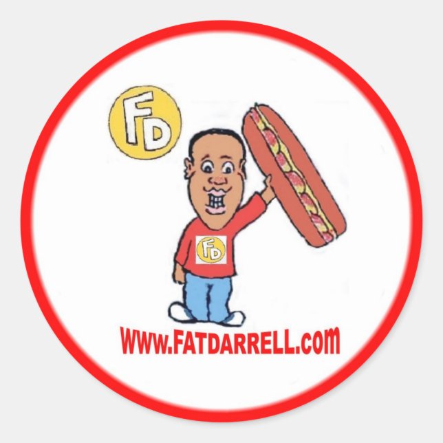 Adesivo Redondo Logótipo Stickers-FD1 (Frente)