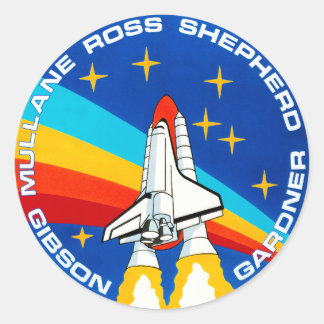 Adesivo Redondo Logotipo STS-27 Mission Insignia Nasa