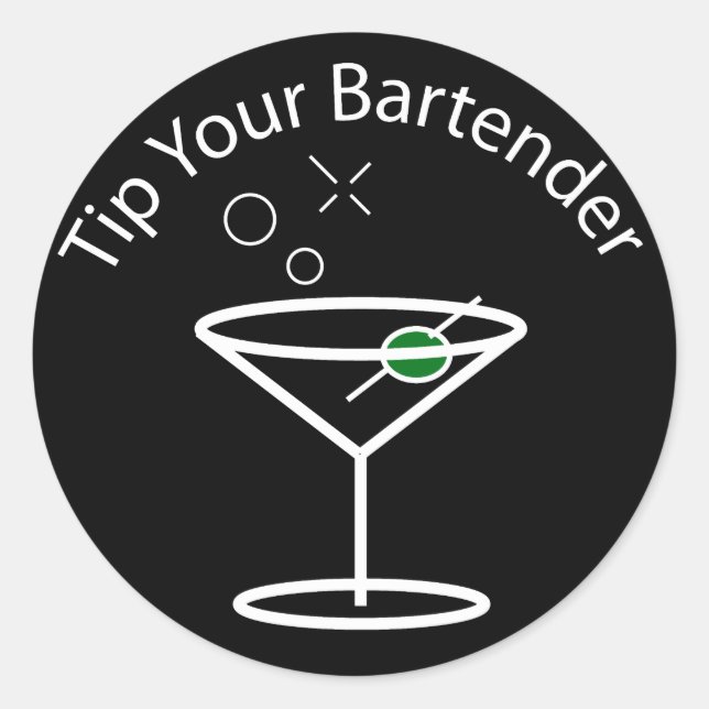 Adesivo Redondo Logotipo TYB Martini (Frente)