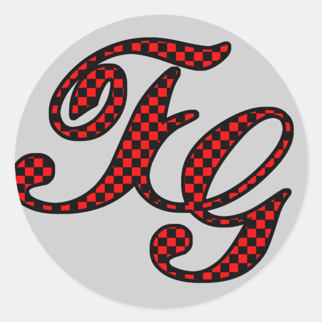 Adesivo Redondo Logotipo verificado TG (Frente)