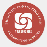 Logotipo Vermelho de Negócios Marketing de Empresa