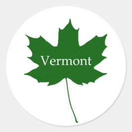 Adesivo Redondo Logotipo Vermont USA (carapaça de açúcar)