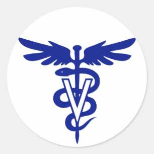 Adesivo Redondo logótipo veterinário 4