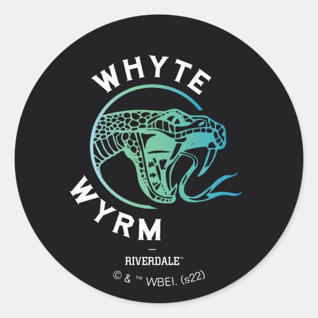 Adesivo Redondo Logotipo Whyte Wyrm (Frente)