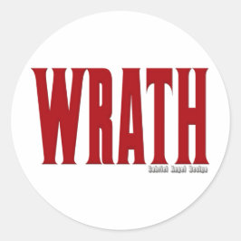 Adesivo Redondo Logotipo Wrath